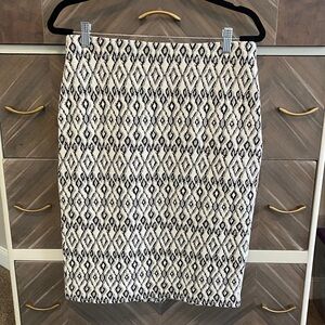 Philosophy Monochrome Geometric Pencil Skirt